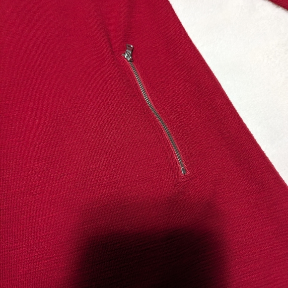 - Gap Red sweater dress with 2 Zippered pockets. Long sleeves - Picture 9 of 9